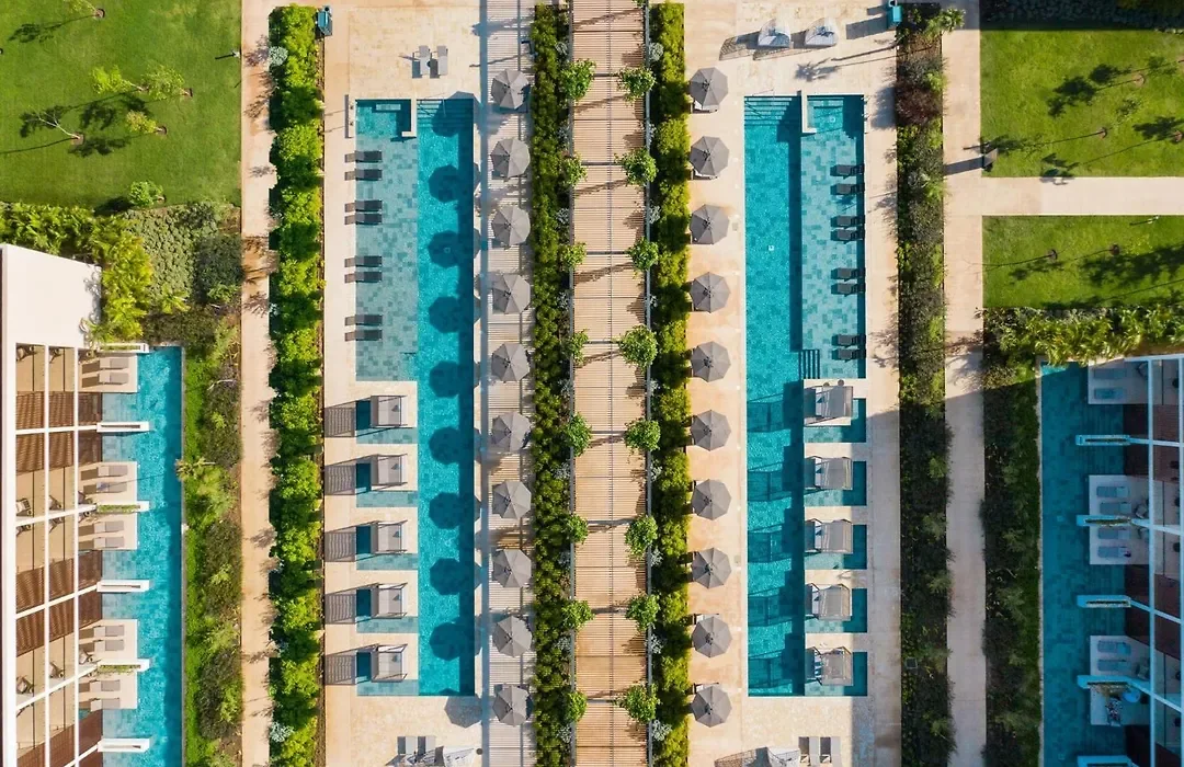 Resort pools from above